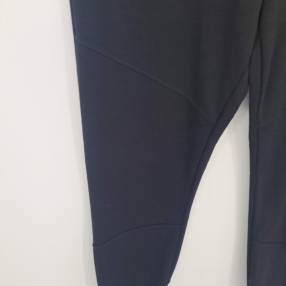 Ibex Merino Wool Joggers Black Tapered Sweatpants Women XL Drawstring Pocket - Picture 3 of 7